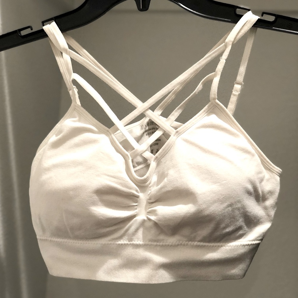 White Strappy Bra